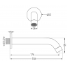 Mexen Kai DR70 beépíthetó kád-zuhany készlet fejzuhannyal 30 cm, Sötétszürke - 77602DR70301-66