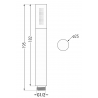 Mexen Kai DR70 set cadă-duș încastrat cu pară de tip ploaie30 cm, Neagră - 77602DR70301-70