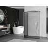 Mexen Kioto perete de duș Walk-in 120 x 80 cm, cadru negru, alb - 800-120-212-20-70-080