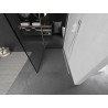 Mexen Kioto perete de duș Walk-in 120 x 80 cm, cadru negru, alb - 800-120-212-20-70-080