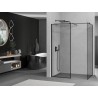 Mexen Kioto Walk-in zuhanyfal 140 x 70 cm, fekete keret, fekete - 800-140-202-70-70-070
