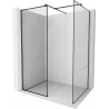 Mexen Kioto Walk-in zuhanyfal 140 x 70 cm, fekete keret, fekete - 800-140-202-70-70-070
