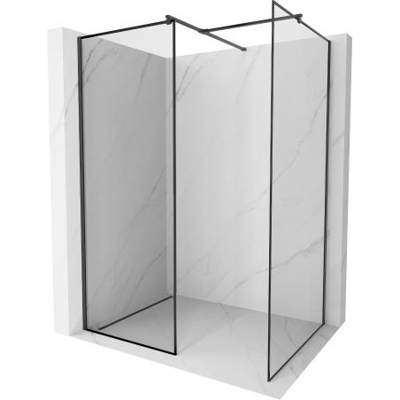Mexen Kioto perete de duș Walk-in 120 x 100 cm, model negru, negru - 800-120-202-70-70-100