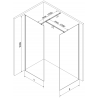 Mexen Kioto perete de duș Walk-in 120 x 100 cm, model negru, negru - 800-120-202-70-70-100