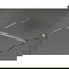 Mexen Kioto Walk-in zuhanyfal 70 x 70 cm, fekete minta, matt nikkel - 800-070-202-97-70-070