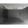 Mexen Kioto zid separativ Walk-in 130 x 95 cm, transparent, aur - 800-130-212-50-00-095