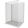 Mexen Kioto perete cabina de duș Walk-in 125 x 110 cm, transparent, aurie - 800-125-212-50-00-110