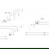 Mexen Kai DR70 set cadă-duș încastrat cu pară de tip ploaie25 cm, Grafit - 77602DR70251-66