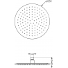 Mexen Kai DR70 beépíthetó kád-zuhany készlet fejzuhannyal  25 cm, Sötétszürke - 77602DR70251-66