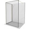 Mexen Kioto perete de duș Walk-in 90 x 70 cm, model negru, aurie - 800-090-212-50-70-070