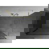 Mexen Kioto perete de duș Walk-in 110 x 70 cm, model negru, aurie - 800-110-212-50-70-070