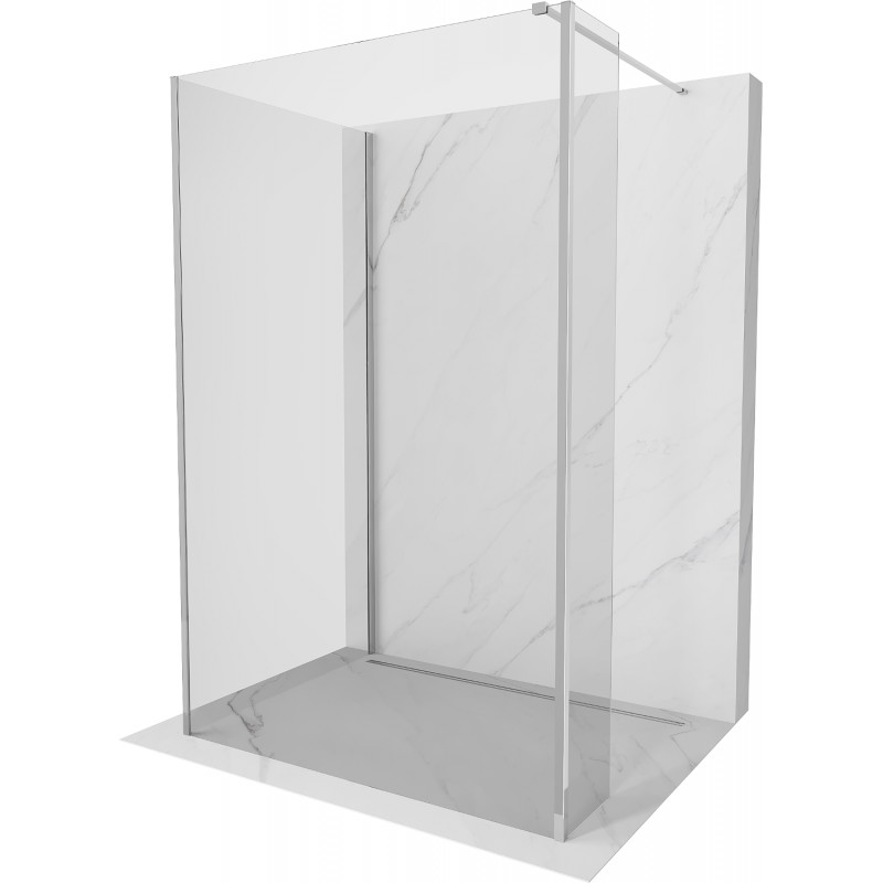 Mexen Kioto perete walk-in 135 x 70 x 30 cm, transparent, crom - 800-135-070-221-01-00-030