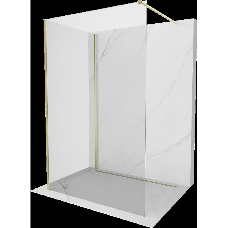 Mexen Kioto paravan de duş Walk-in 110 x 70 cm, transparent, aur periat - 800-110-212-55-00-070