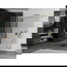 Mexen Kioto Walk-in zuhanyfal 140 x 80 cm, áttetsző, aranycsiszolt - 800-140-212-55-00-080