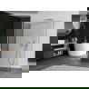 Mexen Kioto Walk-in zuhanyfal 130 x 70 x 40 cm, áttetsző, króm - 800-130-070-221-01-00-040