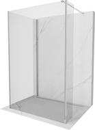 Mexen Kioto panou de duș Walk-in 135 x 80 x 40 cm, transparent, crom - 800-135-080-221-01-00-040