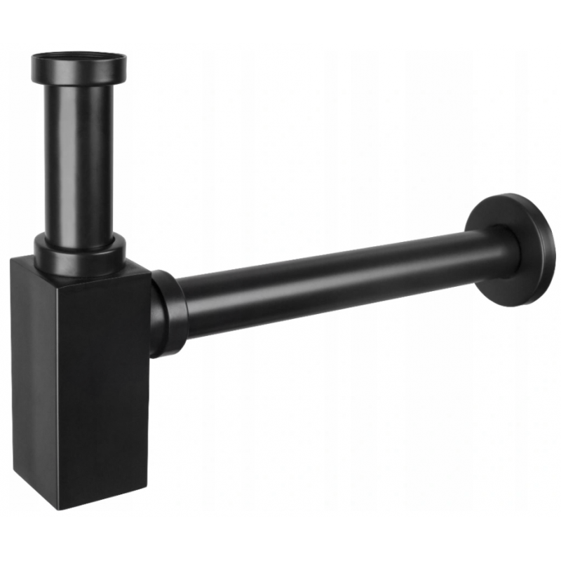 Mexen semisifon lavoar pătrat, negru - 79960-70
