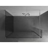 Mexen Kioto perete de duş Walk-in 130 x 95 x 40 cm, transparent, crom - 800-130-095-221-01-00-040