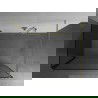 Mexen Kioto perete de duș Walk-in 110 x 70 cm, model negru, finisaj aurii periat - 800-110-212-55-70-070