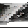 Perete de duș Mexen Kioto Walk-in 120 x 115 cm, transparent, aur roz - 800-120-212-60-00-115