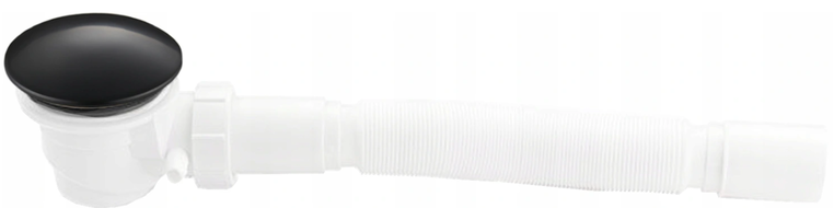 Mexen sifon de duș cu separator, negru - 49000-70