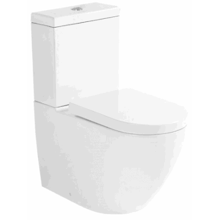 Mexen Lena monoblokkos wc leeresztő automatikás ülőkével, Fehér - 31051000