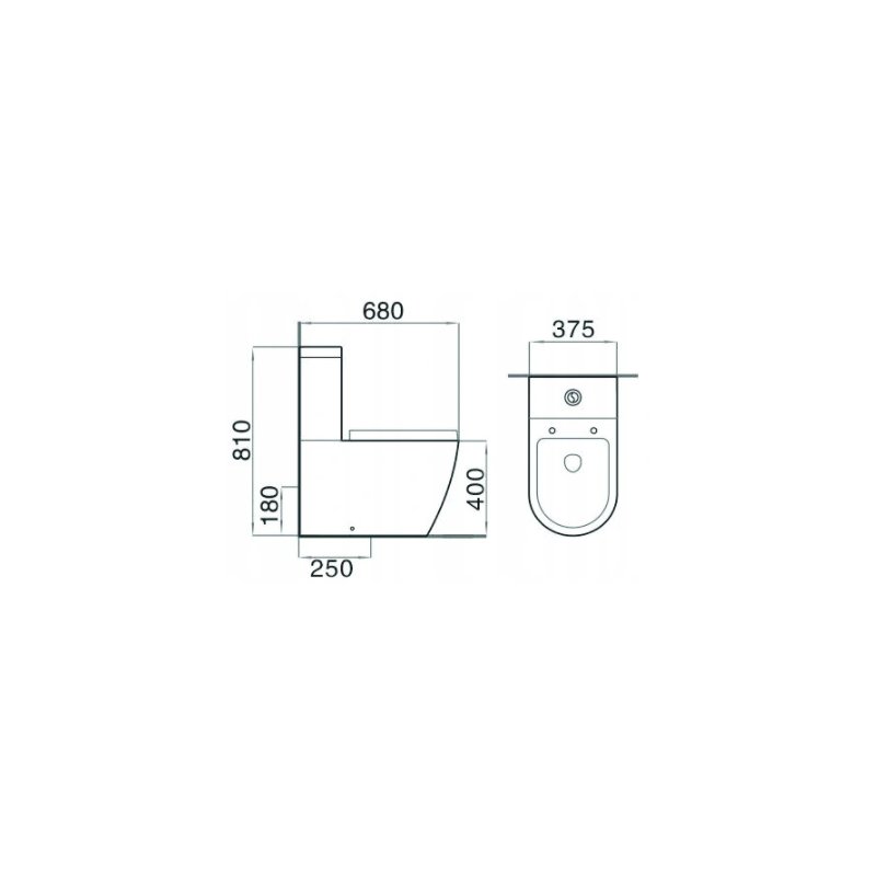 Mexen Lena compact wc cu capac cu închidere lentă, alb - 31051000