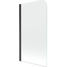 Mexen Felix paravan de cadă cu un panou 70 x 140 cm, transparent, negru - 890-070-001-70-00