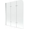 Mexen Felix paravan cadă 3-aripi120 x 140 cm, transparent, Crom - 890-120-003-01-00