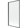 Mexen Alex egyszárnyú fürdőszobai paraván 80 x 140 cm, fekete keret - 893-080-001-70-70