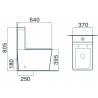 Mexen Cube WC compact și capac cu închidere lentă, Albă - 31014000