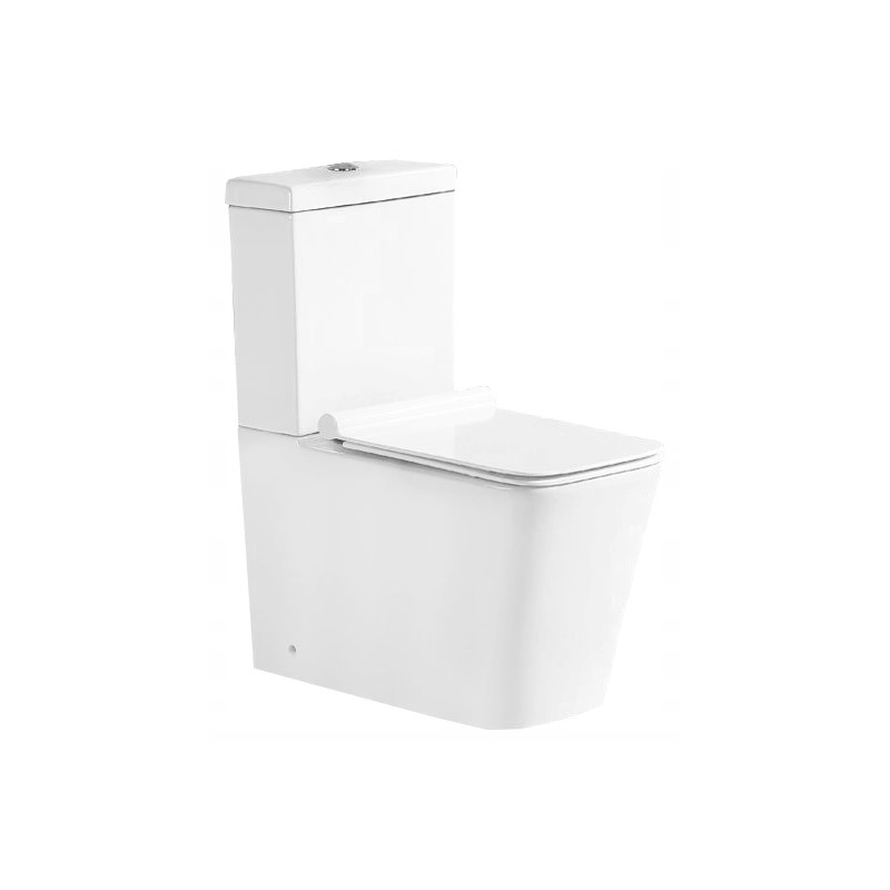 Mexen Cube WC compact și capac cu închidere lentă, Albă - 31014000