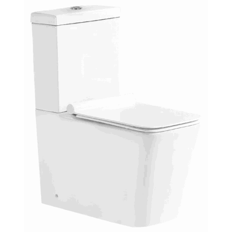 Mexen Cube WC compact și capac cu închidere lentă, Albă - 31014000