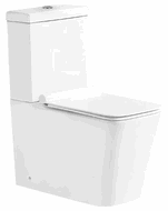 Mexen Cube kompakt WC lassan lecsukódó ülőkével, fehér - 31014000