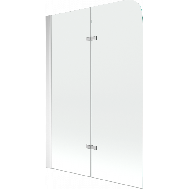 Mexen Felix paravan cadă cu două aripi 100 x 140 cm, transparent, crom - 890-100-002-01-00