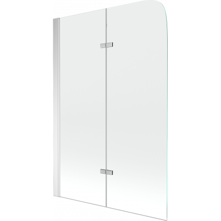 Mexen Felix paravan cadă cu două aripi 100 x 140 cm, transparent, crom - 890-100-002-01-00