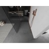 Mexen Kioto Walk-in zuhanyfal 130 x 90 cm, átlátszó, selyem matt réz - 800-130-212-65-00-090