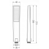 Mexen R-72 mâner de duș cu 1 funcție, Neagră - 79572-70