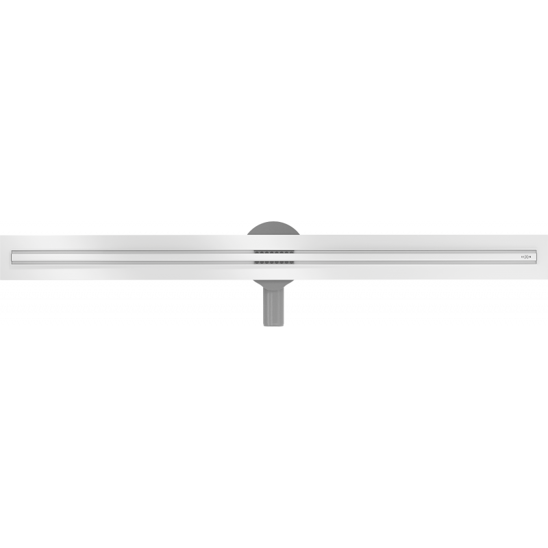 Mexen Flat 360° Slim forgatható lineáris padlóösszefolyó 110 cm, fehér - 1241110