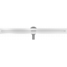 Mexen Flat 360° Slim forgatható lineáris padlóösszefolyó 110 cm, fehér - 1241110