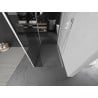 Mexen Kioto perete dus Walk-in 135 x 110 x 40 cm, transparent, alb - 800-135-110-221-20-00-040