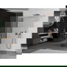 Kioto perete de duș Walk-in 140 x 115 cm, transparent, cupru periat - 800-140-212-65-00-115