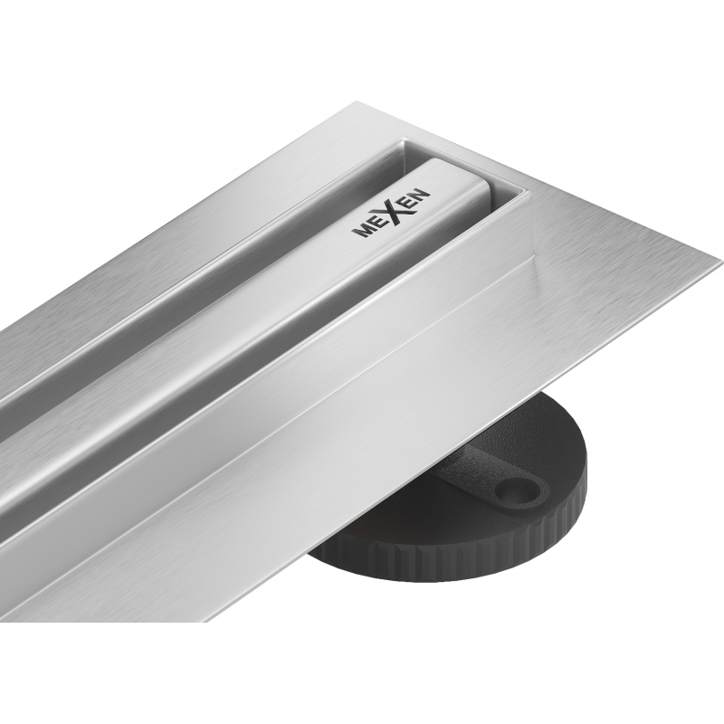 Mexen Flat 360° Slim scurgere liniară rotativă 90 cm, Crom - 1041090