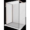 Mexen Kioto perete de duș Walk-in 90 x 70 cm, model negru, cupru periat - 800-090-212-65-70-070