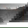Mexen Kioto perete de duș Walk-in 100 x 70 cm, model negru, cupru periat - 800-100-212-65-70-070