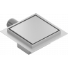 Mexen Flat-Q M13 padlóba süllyesztett négyzet alakú 15 x 15 cm, inox - 1010015