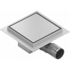 Mexen Flat-Q M13 padlóba süllyesztett, négyzet alakú lefolyó 15 x 15 cm, inox - 1010015