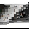 Mexen Kioto panou de dus Walk-in 140 x 120 cm, model negru, cupru periat - 800-140-212-65-70-120