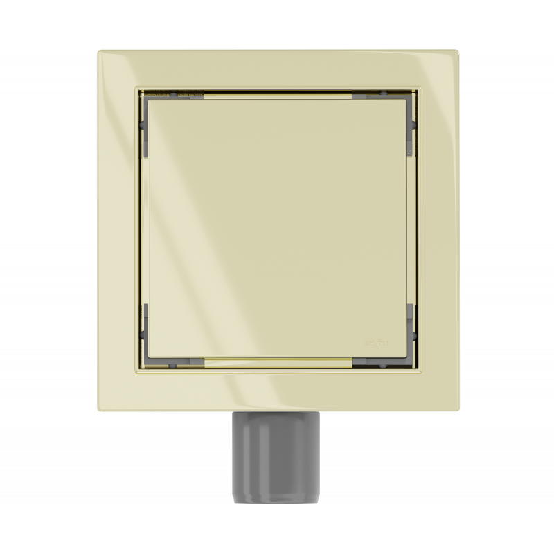 Mexen Flat-Q M13 padlóba süllyesztett szögletes lefolyó 15 x 15 cm, arany - 1510015