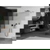 Mexen Kioto Walk-in zuhanyfal 140 x 70 cm, átlátszó, gun gray csiszolt - 800-140-212-66-00-070
